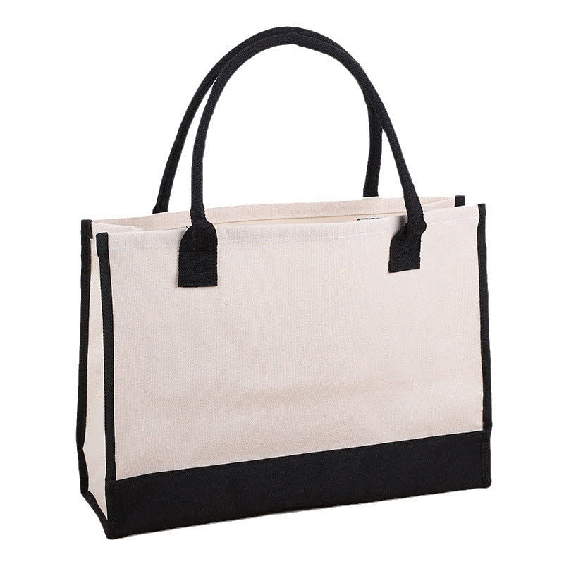Wholesale Christmas Large Capacity Printed Canvas Shoulder Bag